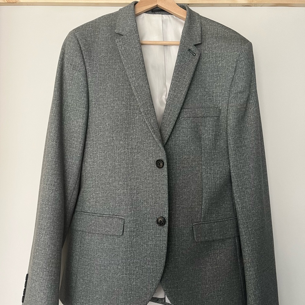 Topman Grey/Green Blazer